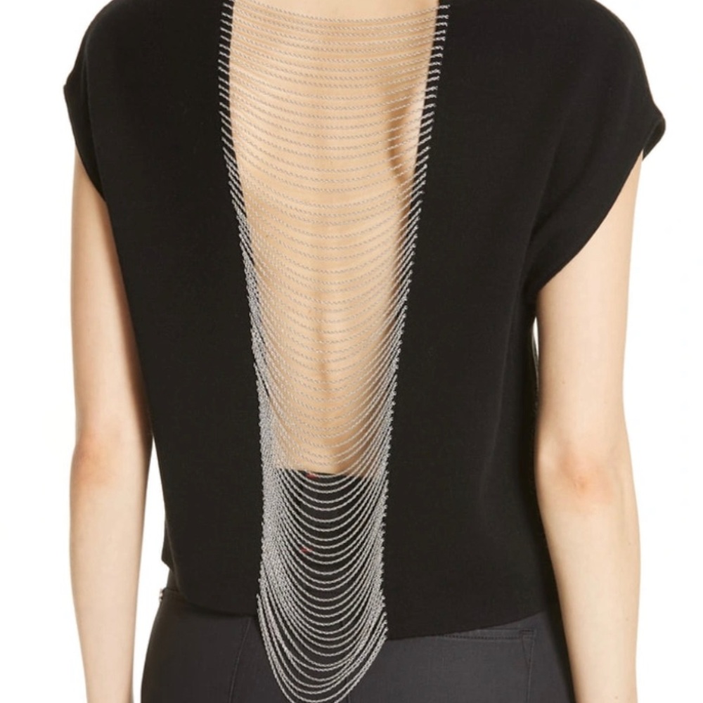 Alice + Olivia chain back top